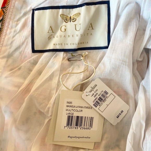 Agua by Agua Bendita Magnolia Printed Linen Halter Maxi Dress - Picture 12 of 16